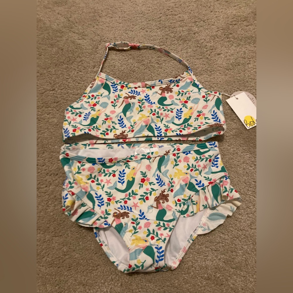Mini Boden NWT 8-9 mermaid 2-piece